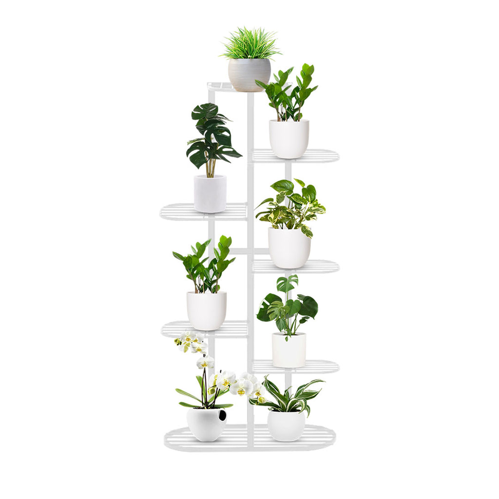 7 Tier White Metal Plant Rack
