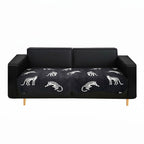 SOGA Four-Seater Black Leopard Print 90x260cm Throw Blanket Sofa Cover
