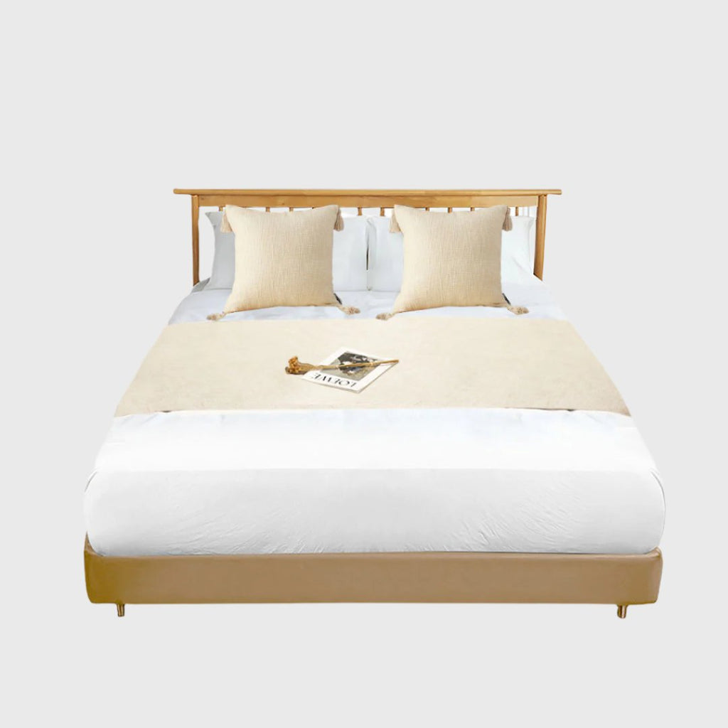 1.8m Bed Vintage Scarf Runner Bedding Tail Pad Flag For Home Hotel Set of 3