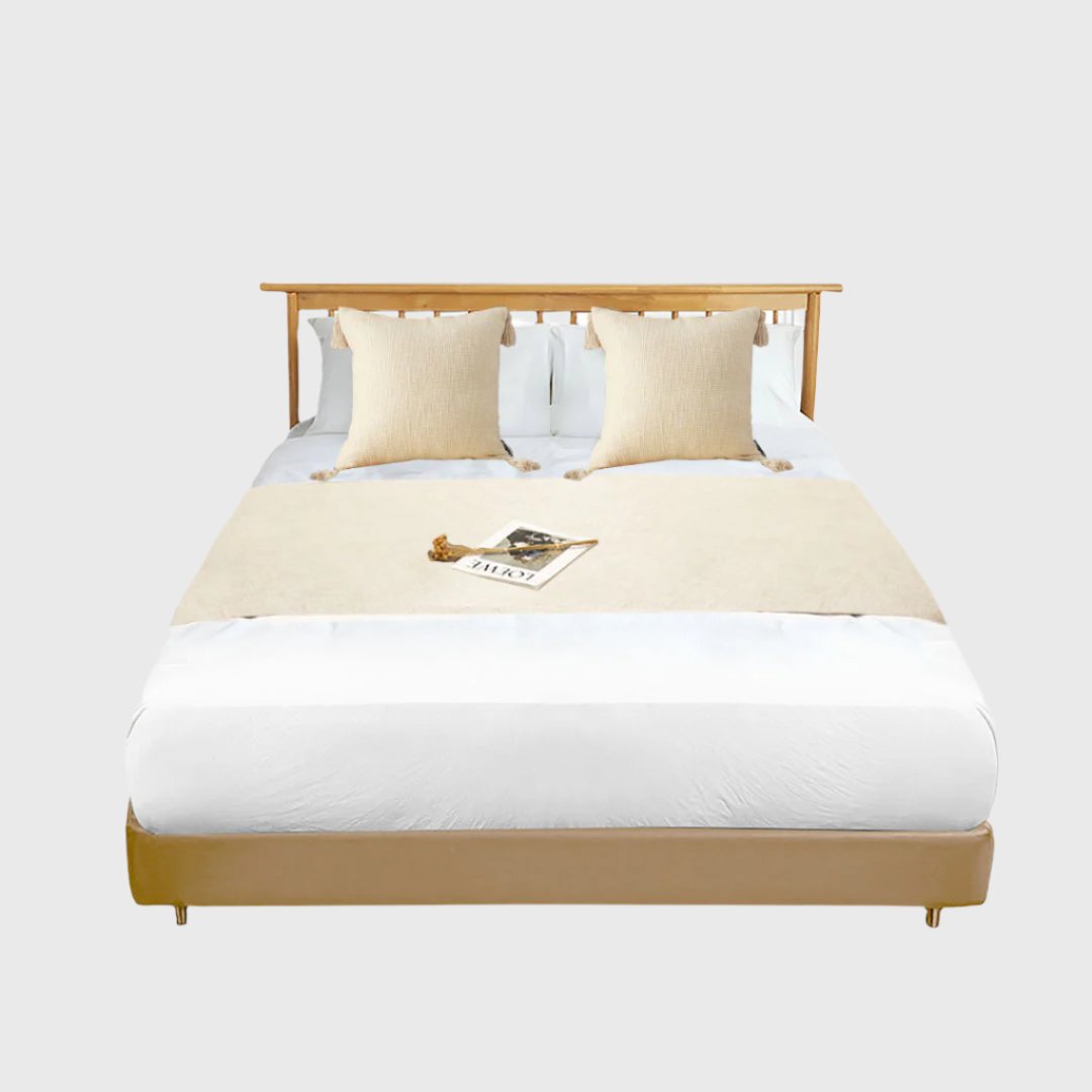 1.8m Bed Vintage Scarf Runner Bedding Tail Pad Flag For Home Hotel Set of 3