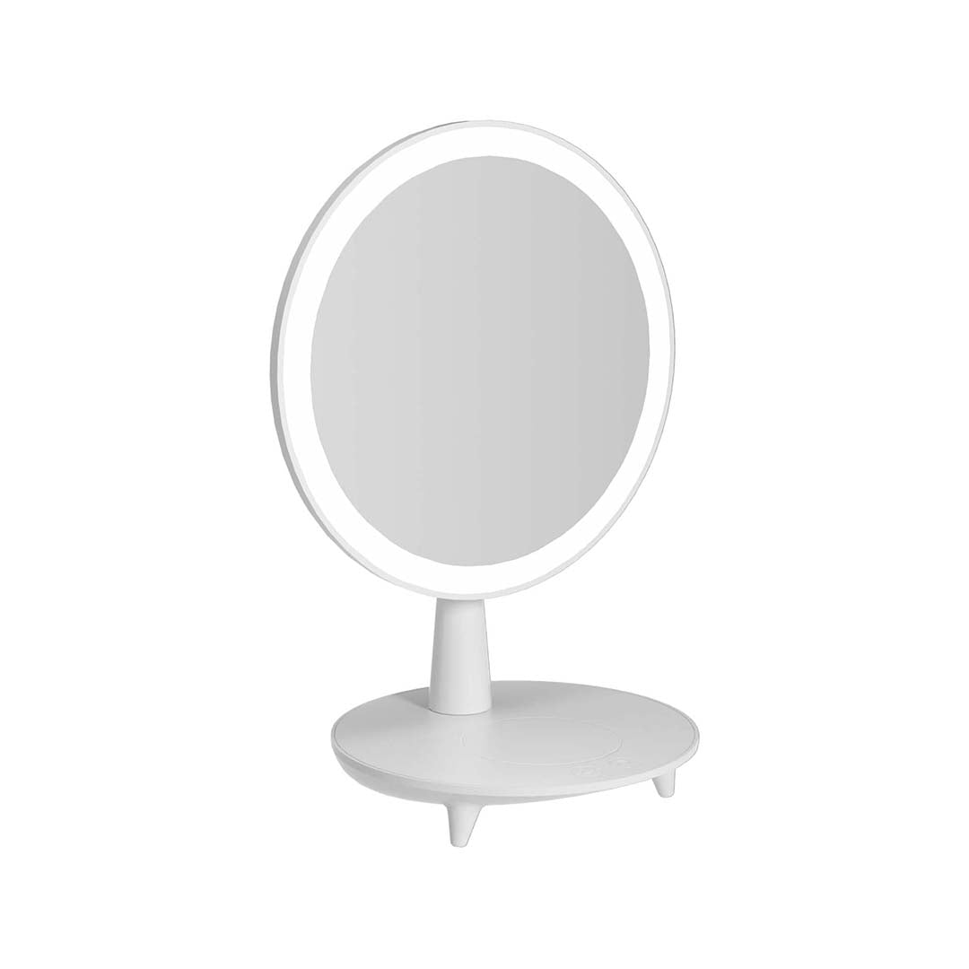 Round White Mirror