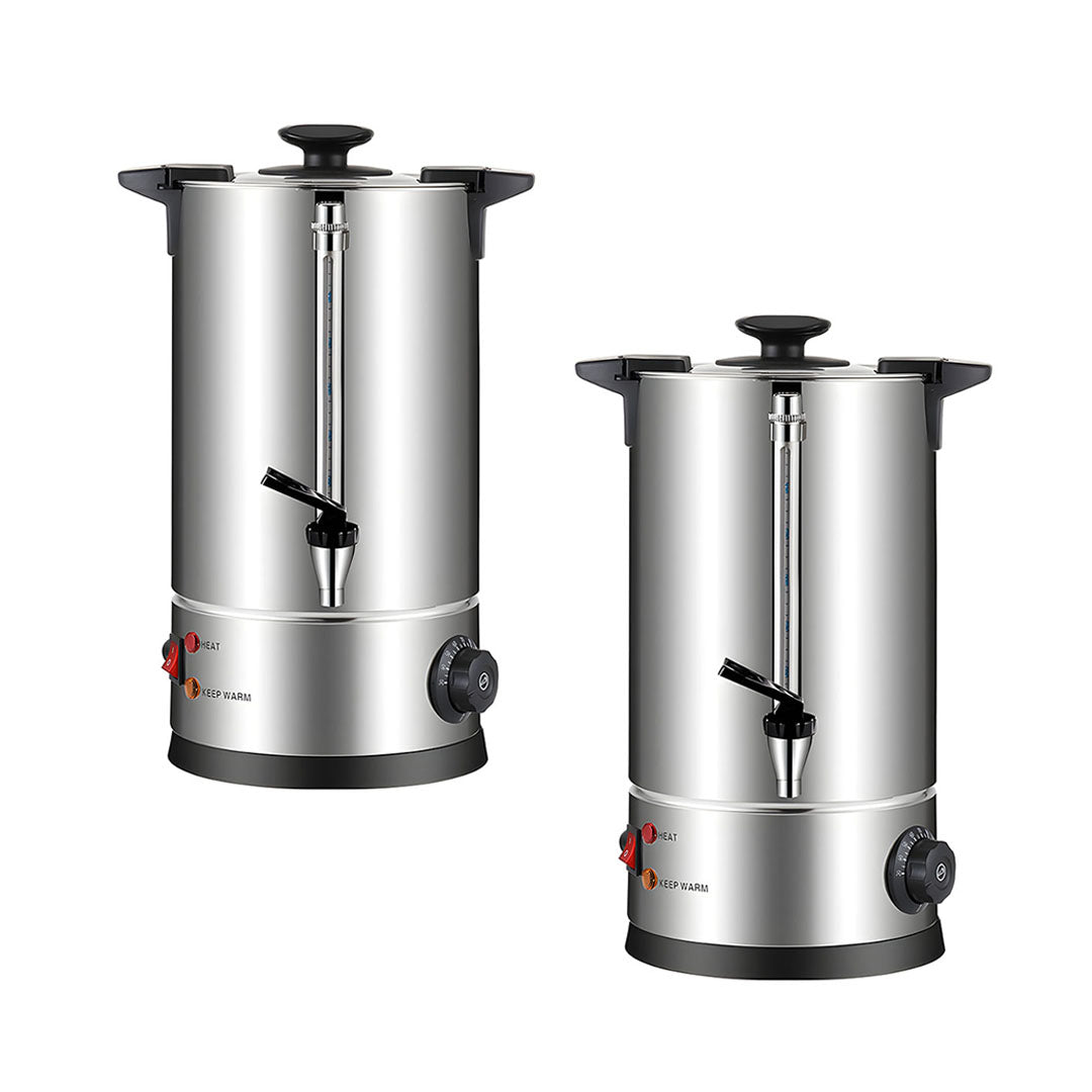 SOGA 2X Electric Water Boiler – 10L Stainless Steel Hot Water Urn