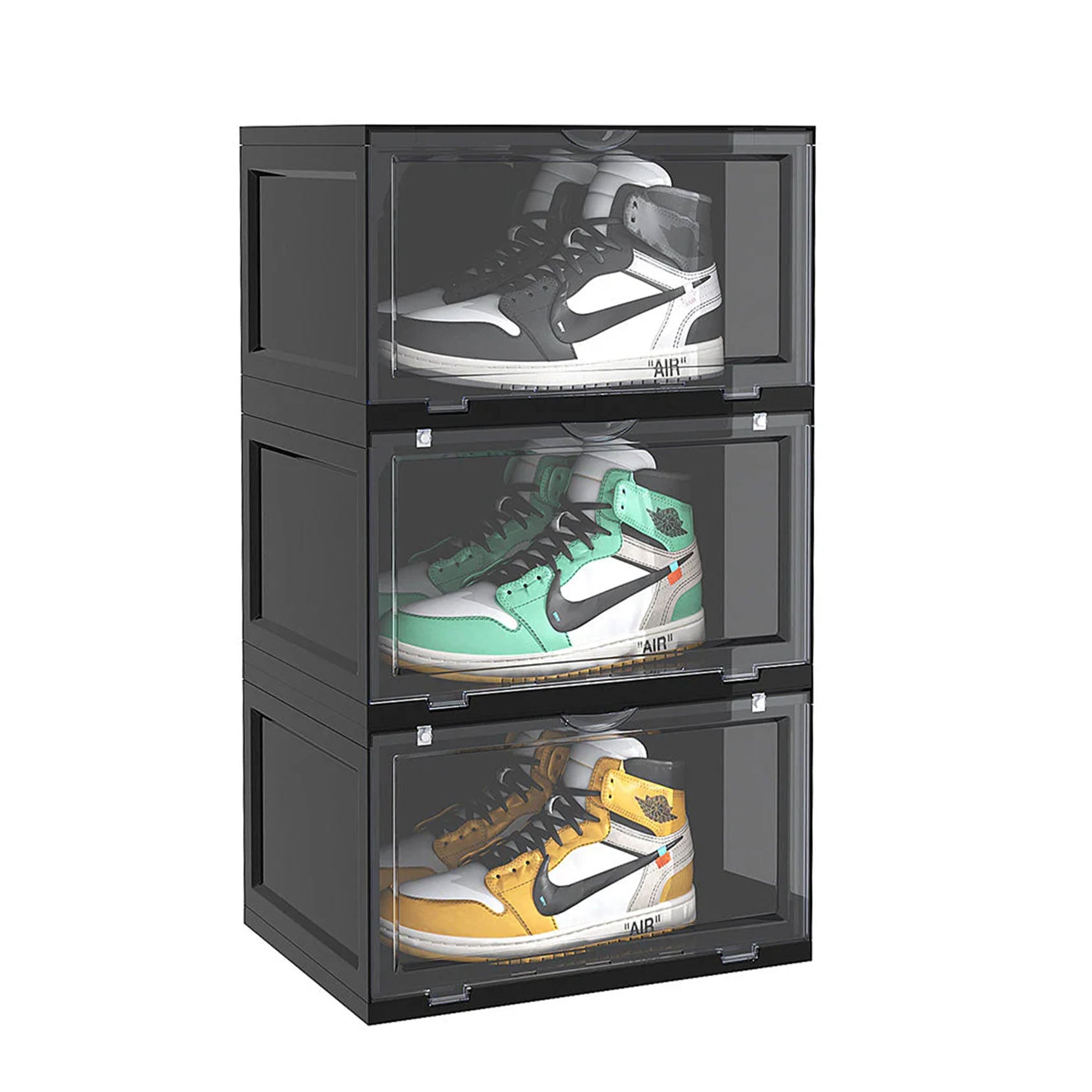 3 Tier Black Shoe Organiser