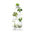 5 Tier White Metal Plant Rack