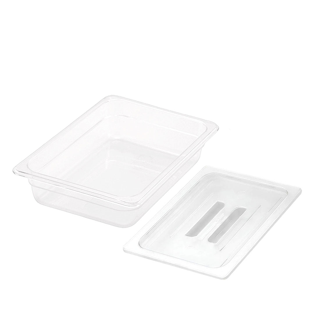65mm Clear GN Pan 1/2 Food Tray with Lid