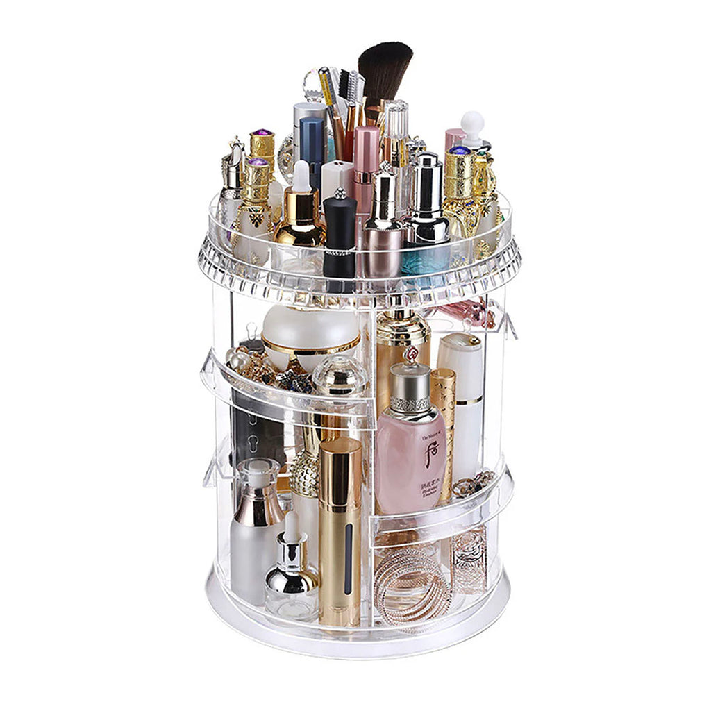 360 Degree Rotating Makeup Organiser Cosmetics Holder