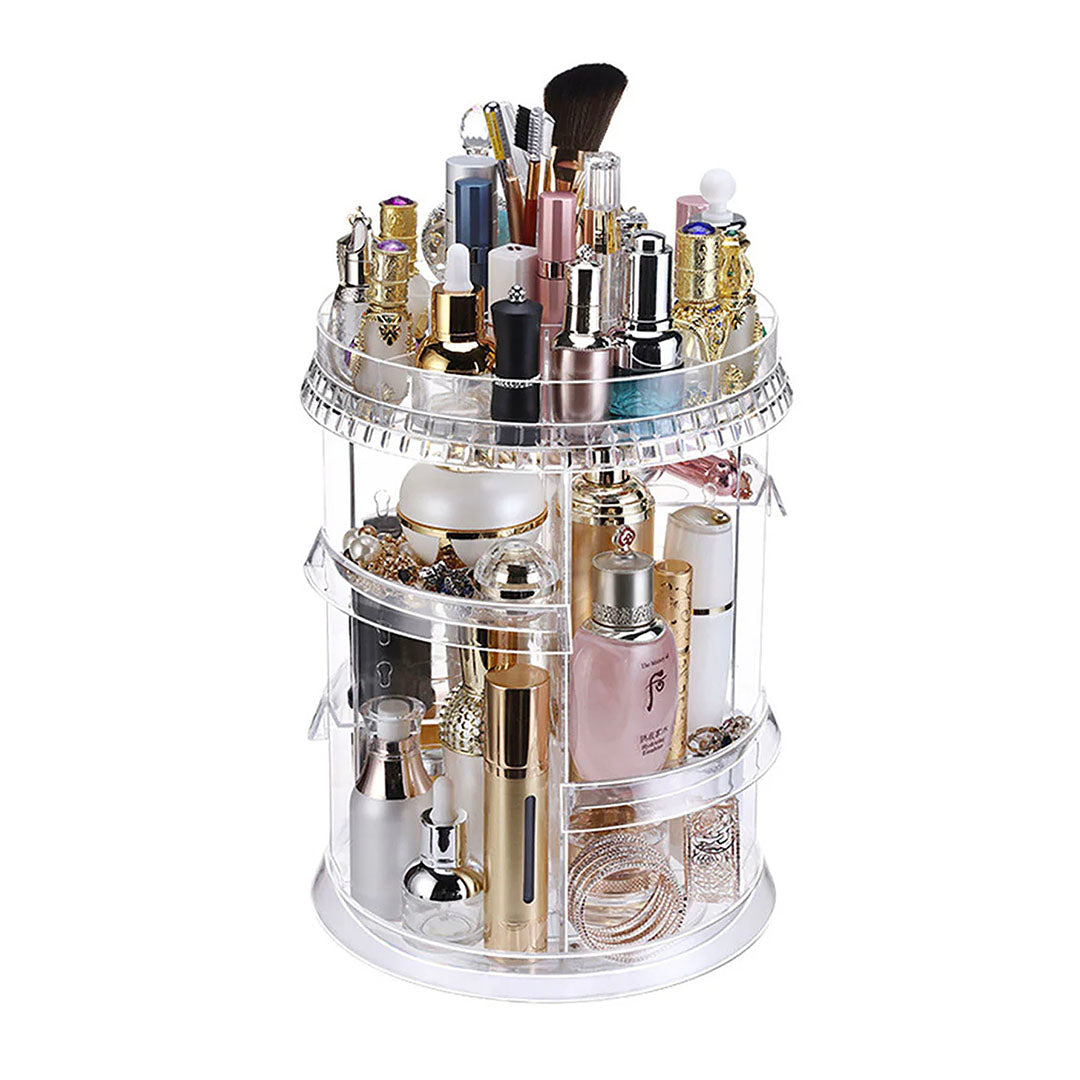 360 Degree Rotating Makeup Organiser Cosmetics Holder