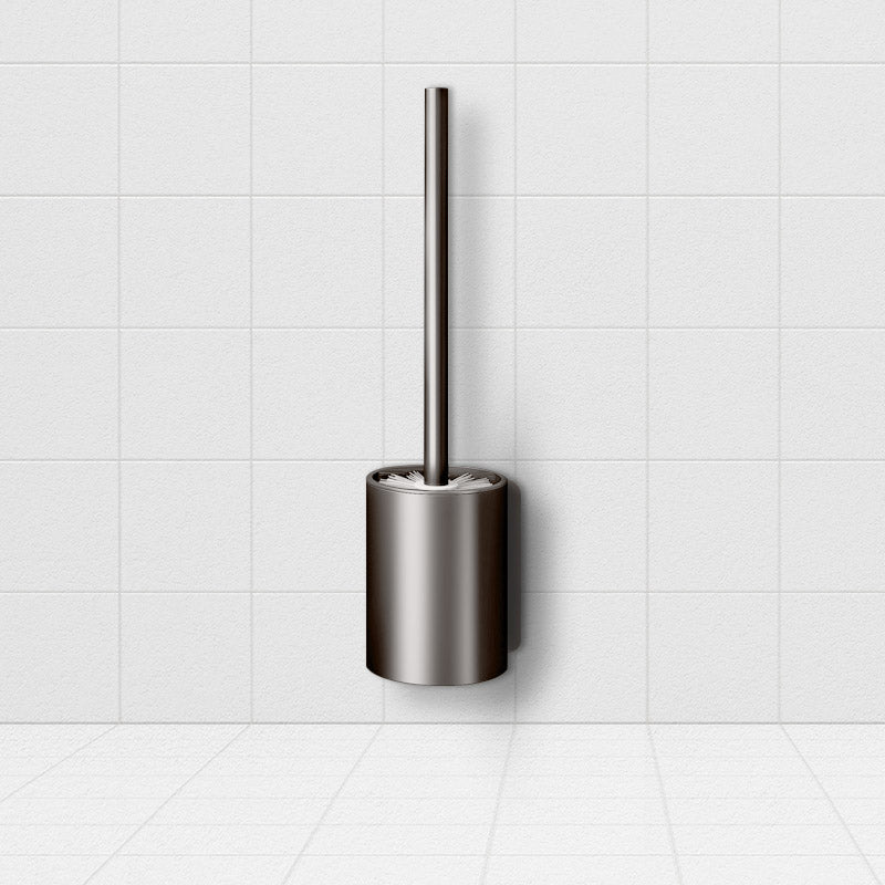 27cm Wall-Mounted Toilet Brush –Dark Grey with Drain Holes