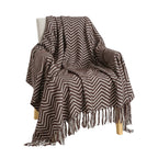 SOGA Chocolate Brown Throw Blanket 130x170cm Soft Polyester