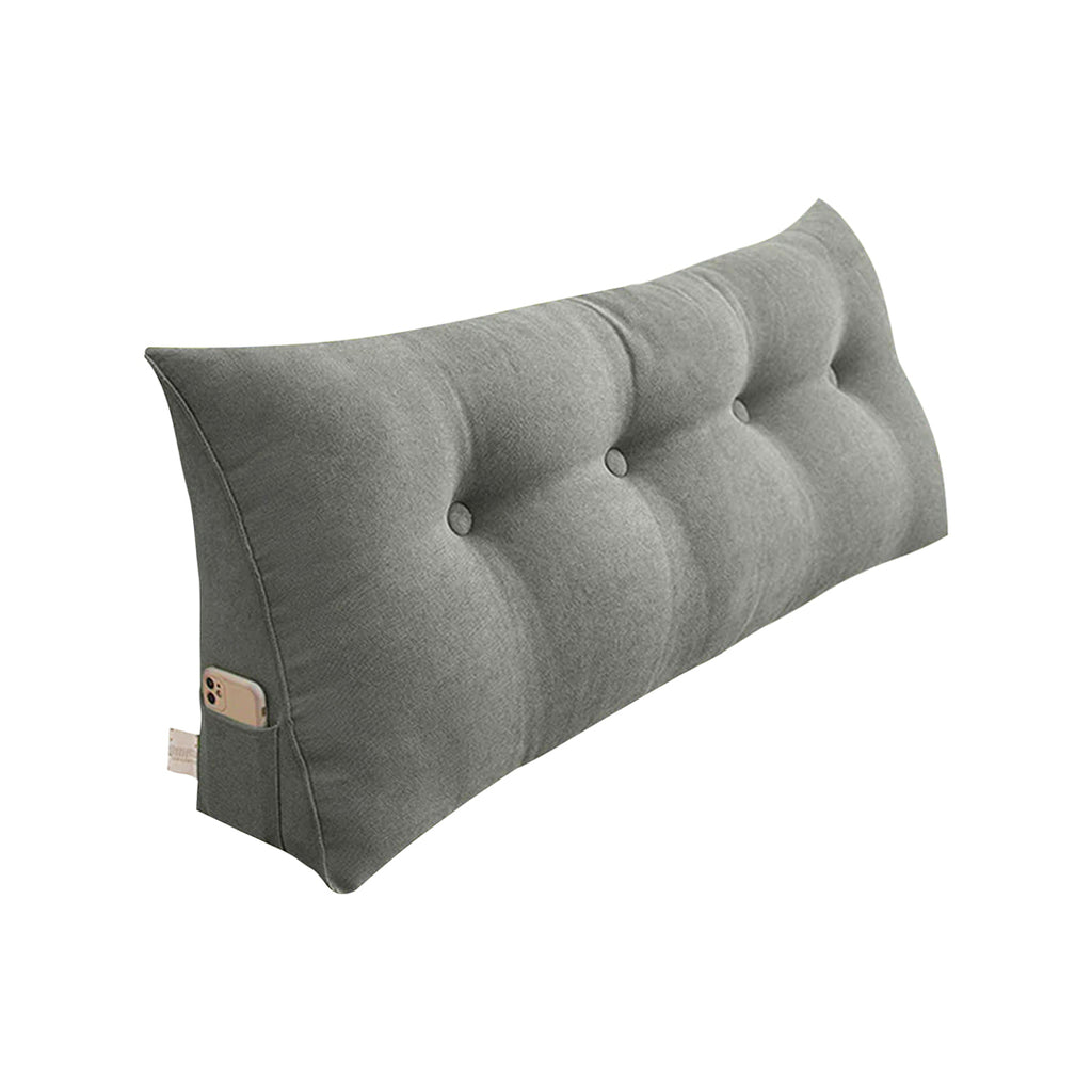 SOGA 120cm Grey Wedge Bed Cushion
