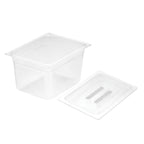 200mm Clear GN Pan 1/2 Food Tray with Lid