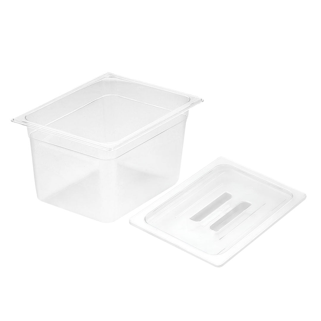 200mm Clear GN Pan 1/2 Food Tray with Lid