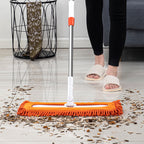 50x12 Orange Microfiber Flat Mop Floor Pads Rotating Dust Remover