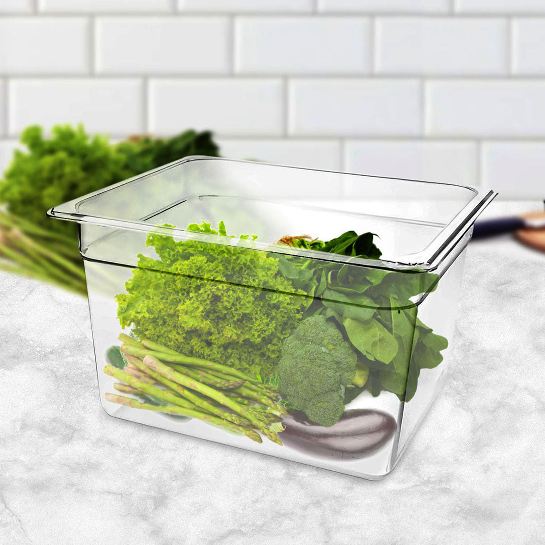 200mm Clear GN Pan 1/2 Food Tray