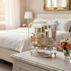 3 Tier Transparent Multifunctional Countertop Cosmetic Storage Drawer Type Organiser