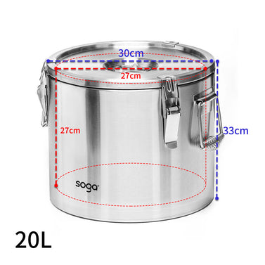 20L 304 Stainless Steel Insulated Food Carrier