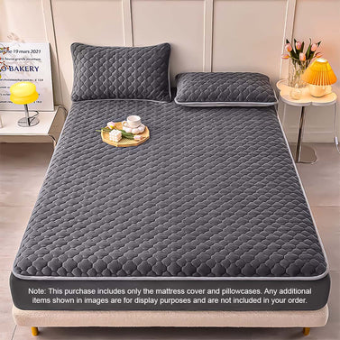 153cm Grey Wide Mattress Clover Design