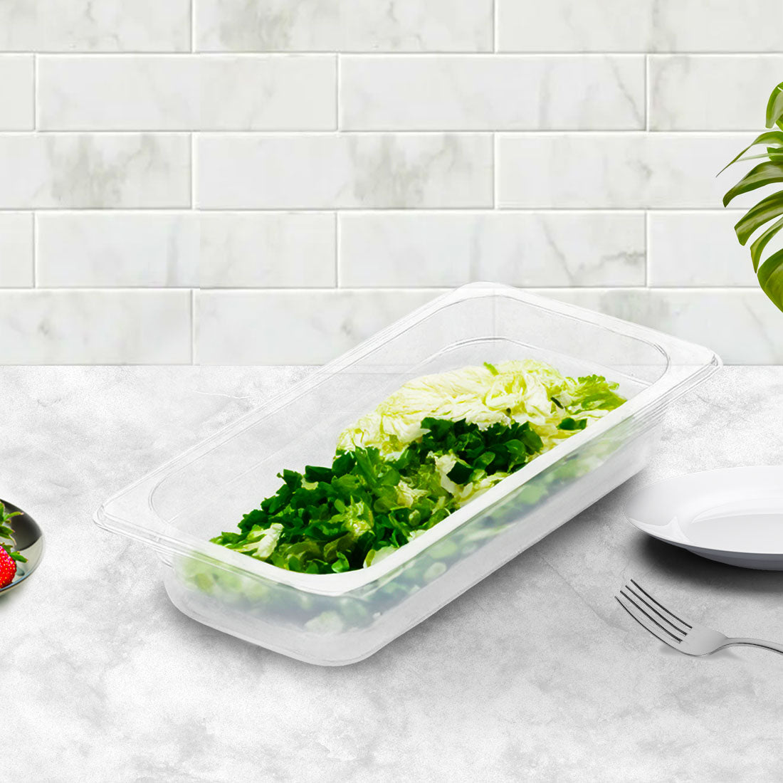 65mm Clear GN Pan 1/3 Food Tray