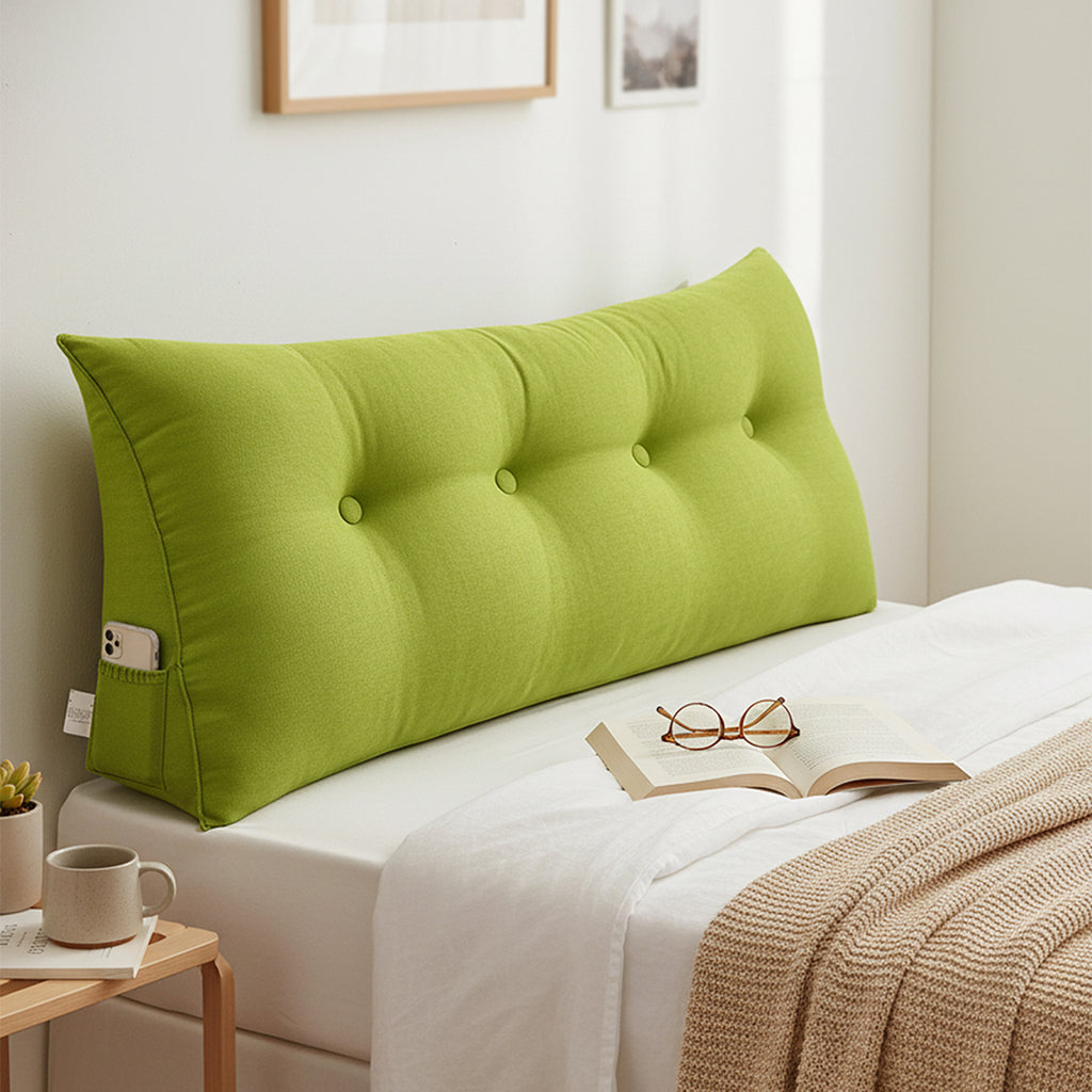 120cm Green Wedge Bed Cushion