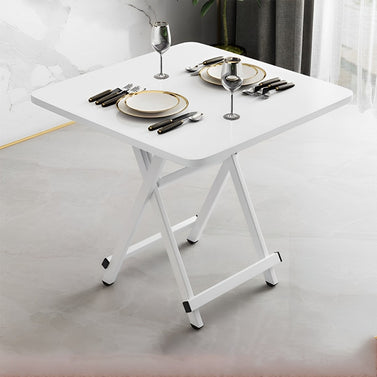 White Dining Table with Lacquered Legs