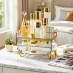 3 Tier Transparent Multifunctional Countertop Cosmetic Storage Organiser