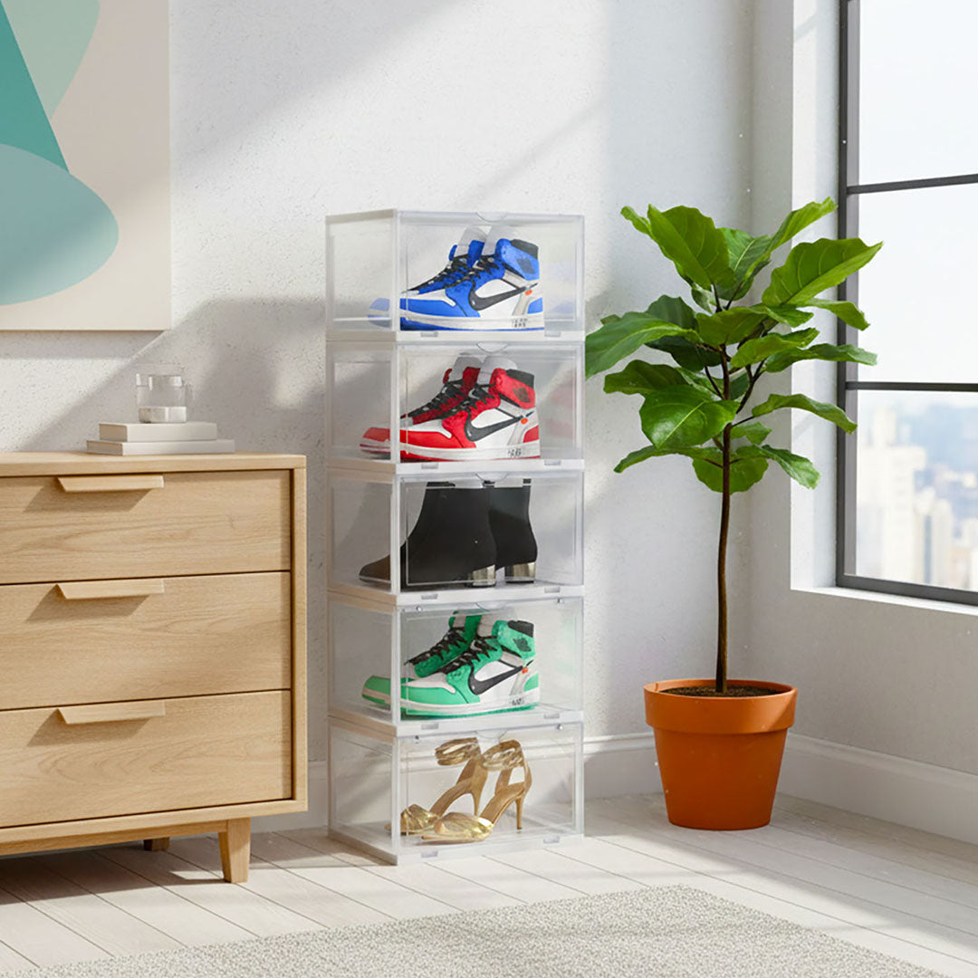 5 Tier Transparent Shoe Organiser