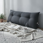 Soga 100cm Dark Grey Triangular Wedge Bed Pillow Headboard  Home Decor