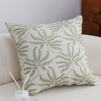 SOGA 2X 50cm Botanical Green Fern Leaf Embroidered Throw Pillow