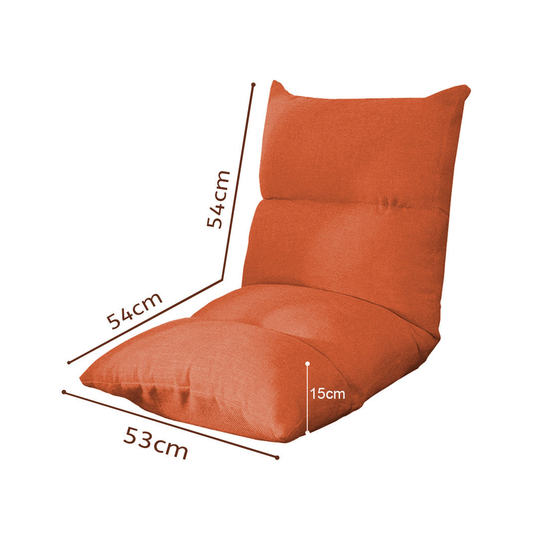 Floor Recliner Lazy Sofa Orange