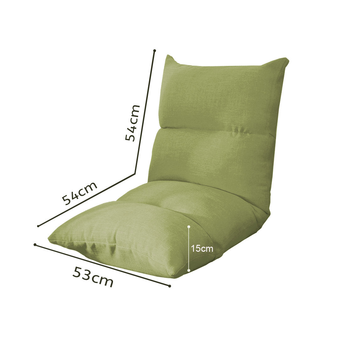 Floor Recliner Lazy Sofa Yellow Green