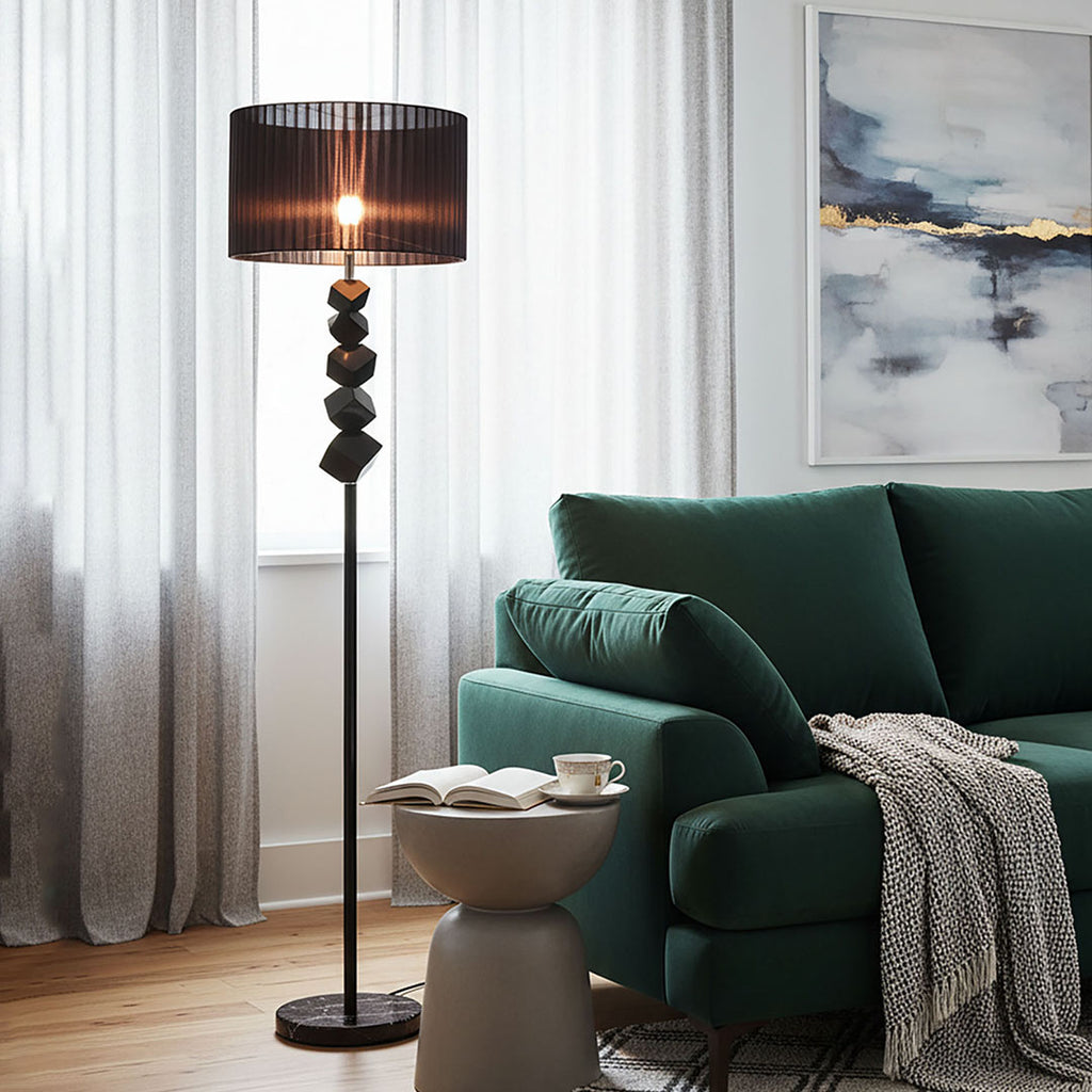 Floor Lamp with Dark Shade