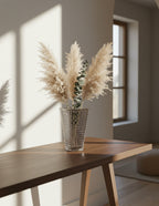 SOGA 28cm Modern Gray Ceramic Glass Vase Home Decor