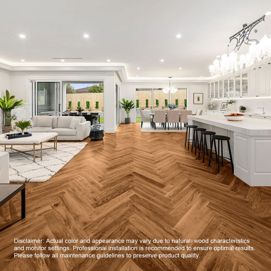 Timbo Solid Oak Herringbone Parquet Timber Flooring Premium Wood Floorboards