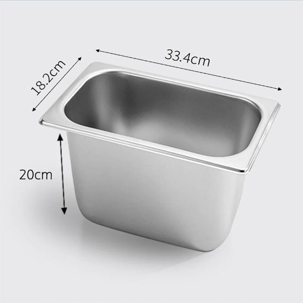 Gastronorm GN Pan Full Size 1/3 GN Pan 20cm Deep