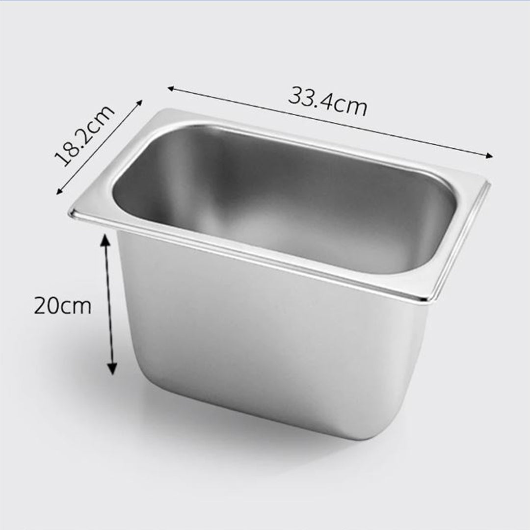 Gastronorm GN Pan Full Size 1/3 GN Pan 20cm Deep