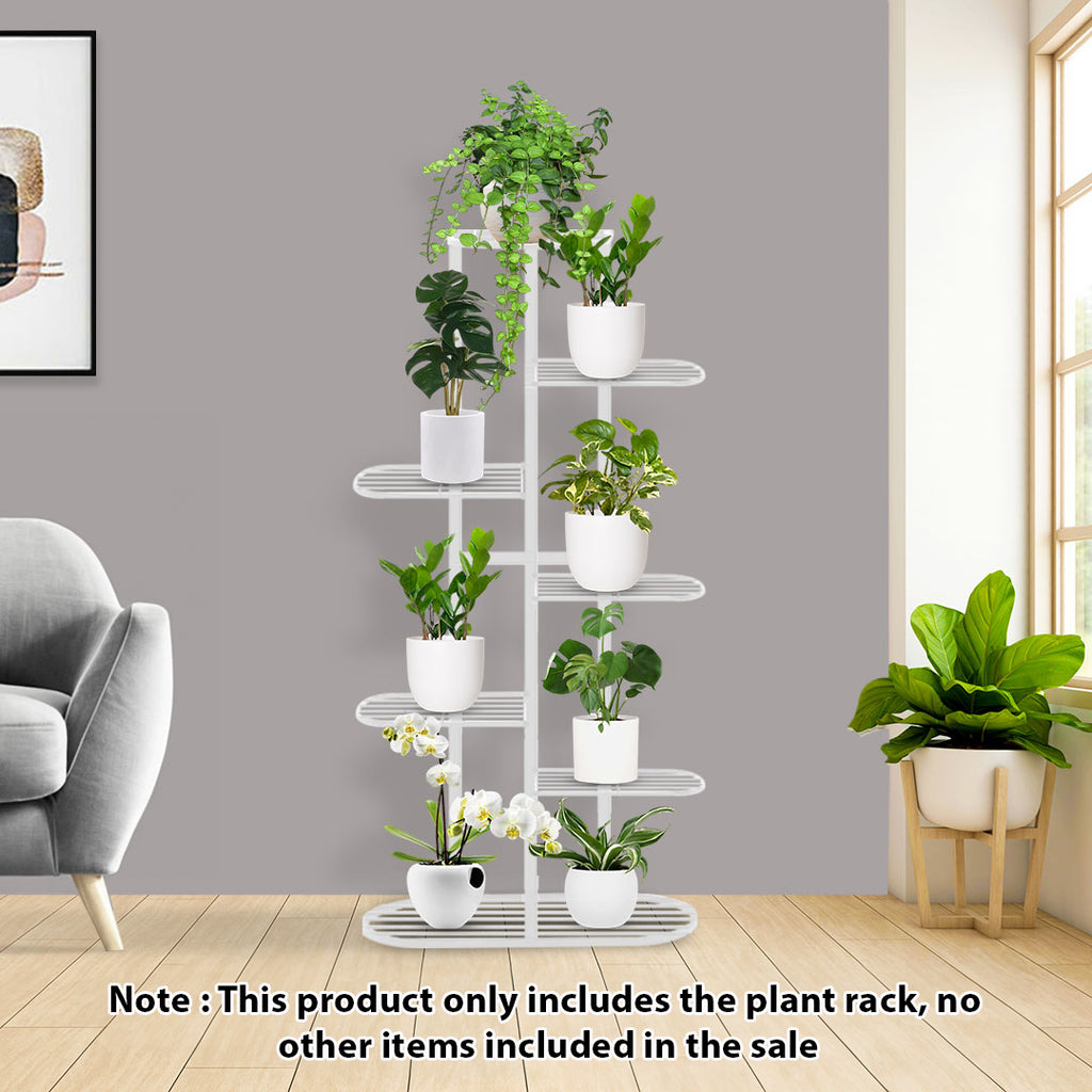 7 Tier White Metal Plant Rack