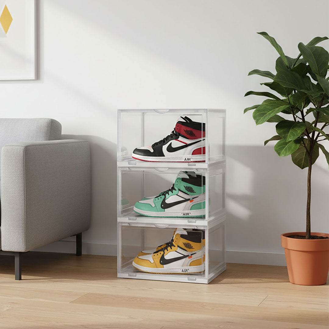 3 Tier Transparent Shoe Organiser