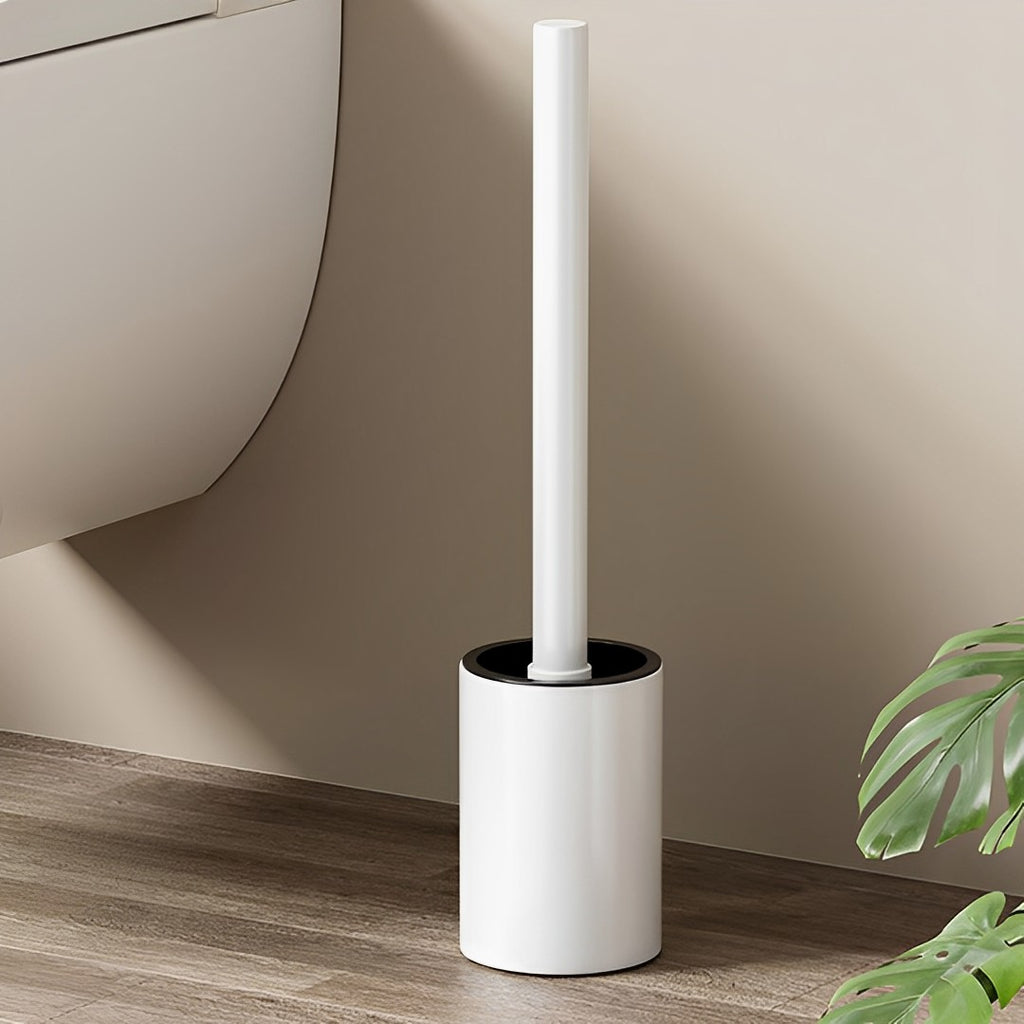 27cm Wall-Mounted Toilet Brush with Holder White