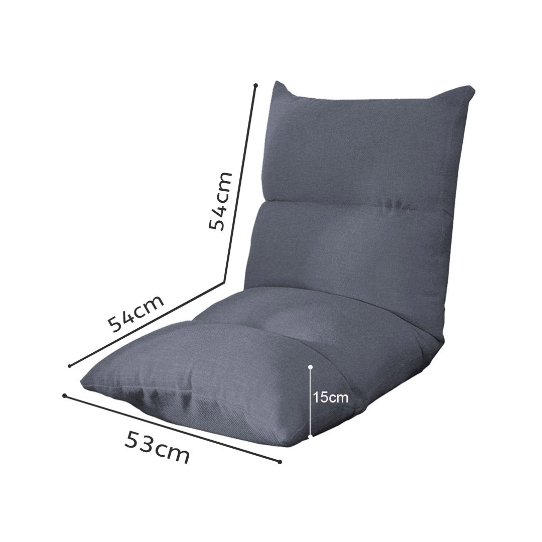 Floor Recliner Lazy Sofa Grey