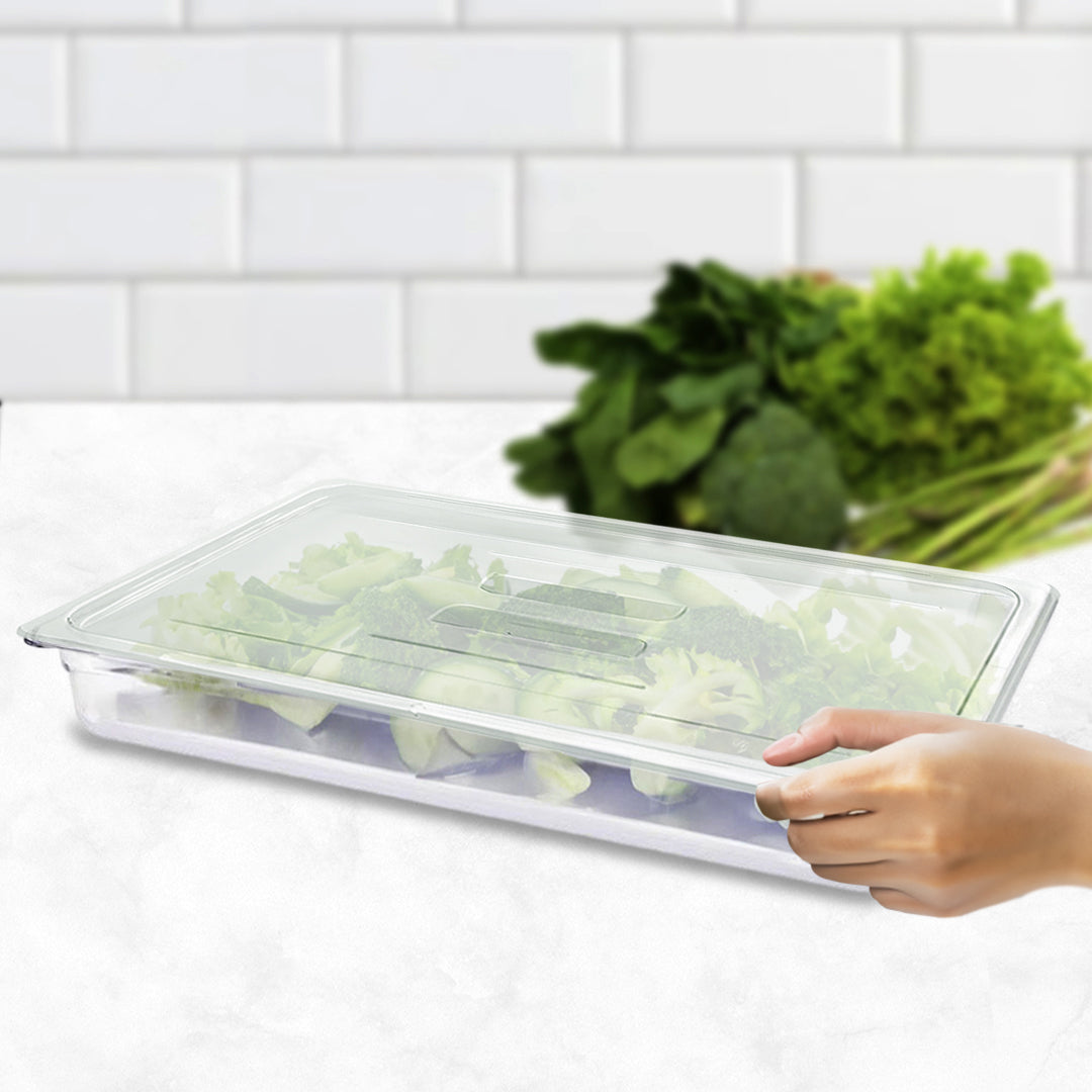 65mm Clear GN Pan 1/1 Food Tray with Lid