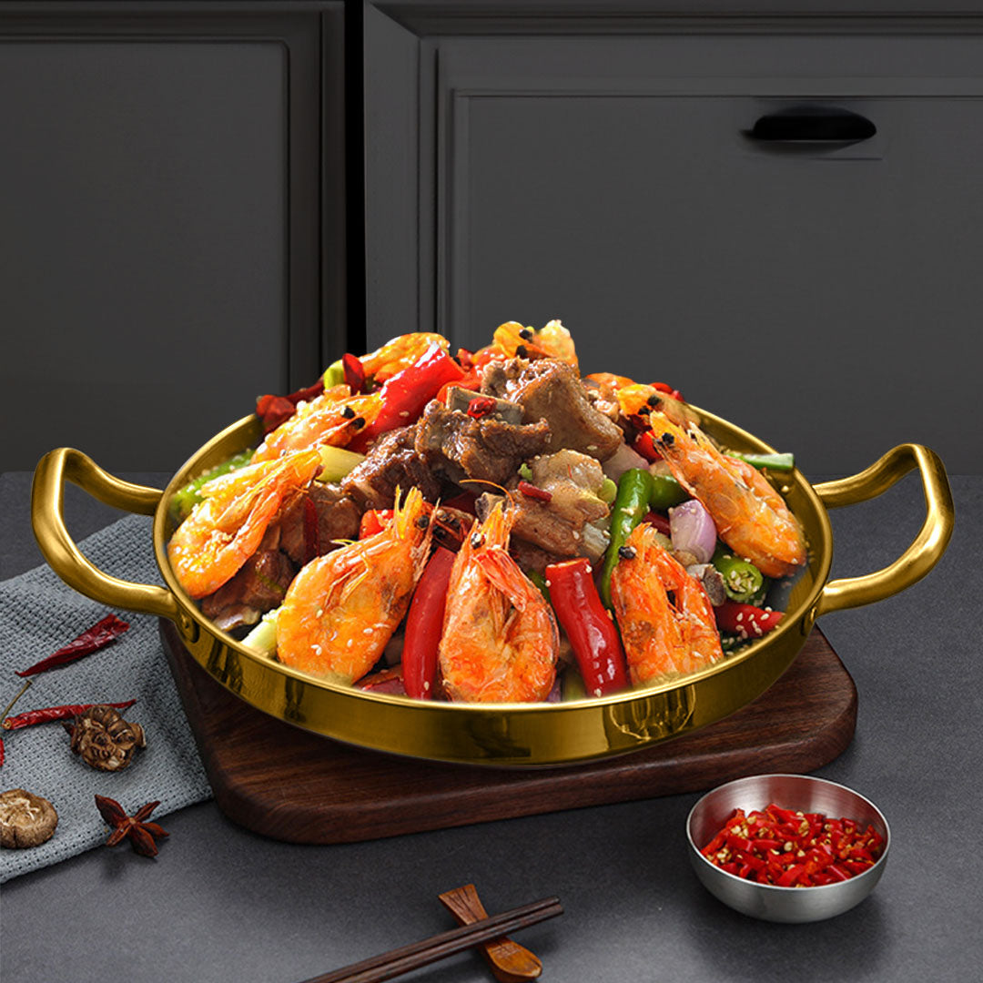 30cm Gold Plated 202 Material Stainless Steel and Kitchen Essential
