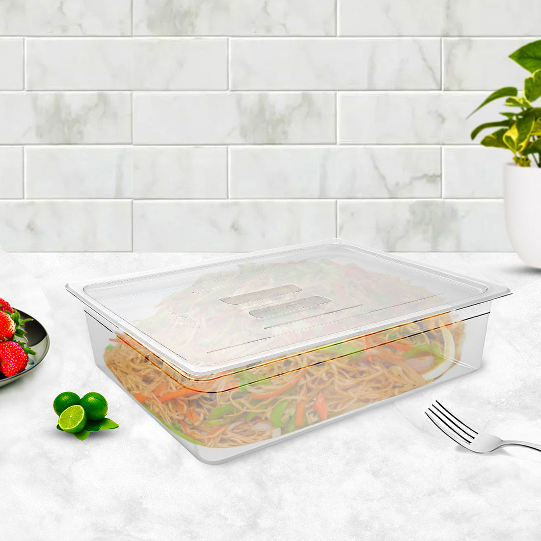 150mm Clear GN Pan 1/1 Food Tray with Lid