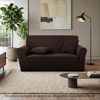 High Stretch 2-Seater Coffee Sofa Slipcover