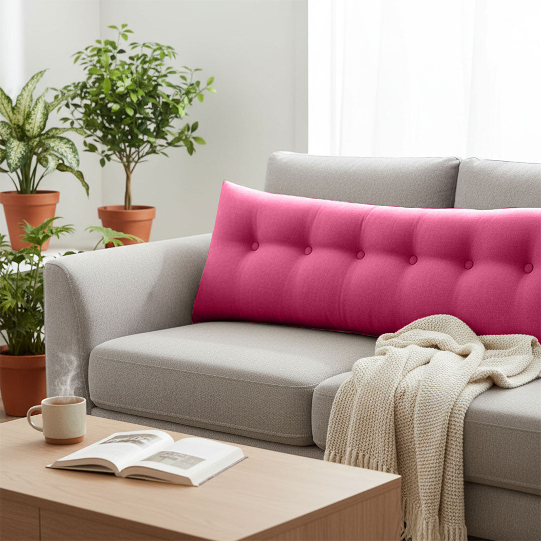 SOGA 180cm Pink Wedge Bed Cushion