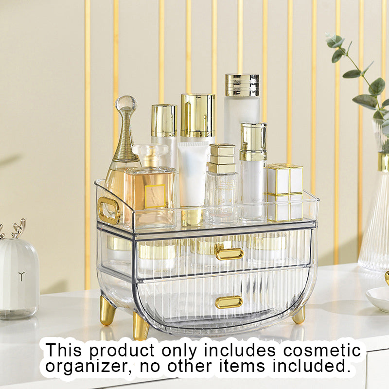 3 Tier Transparent Multifunctional Countertop Cosmetic Storage Organiser