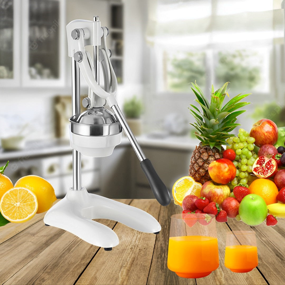 Stainless Steel Manual Juicer White