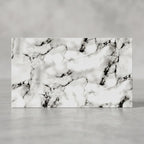 SOGA Peel & Stick Floor and Wall Tiles 30 x 60cm 10 Pack Black White Faux Marble