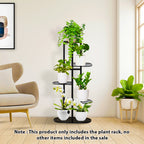 5 Tier Black Metal Plant Rack