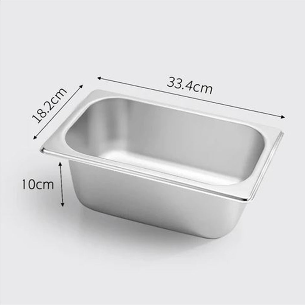 Gastronorm GN Pan Full Size 1/3 GN Pan 10cm Deep