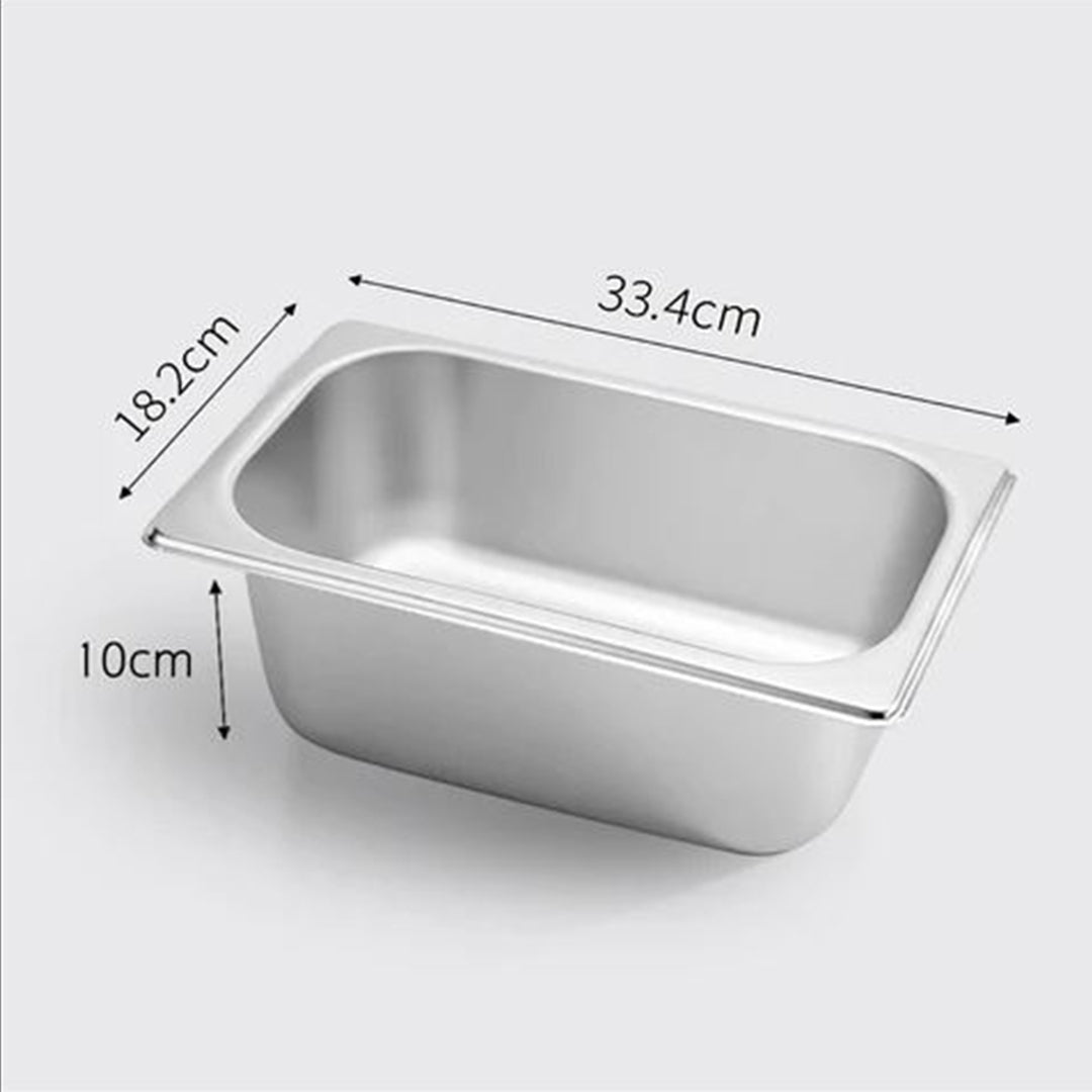 Gastronorm GN Pan Full Size 1/3 GN Pan 10cm Deep